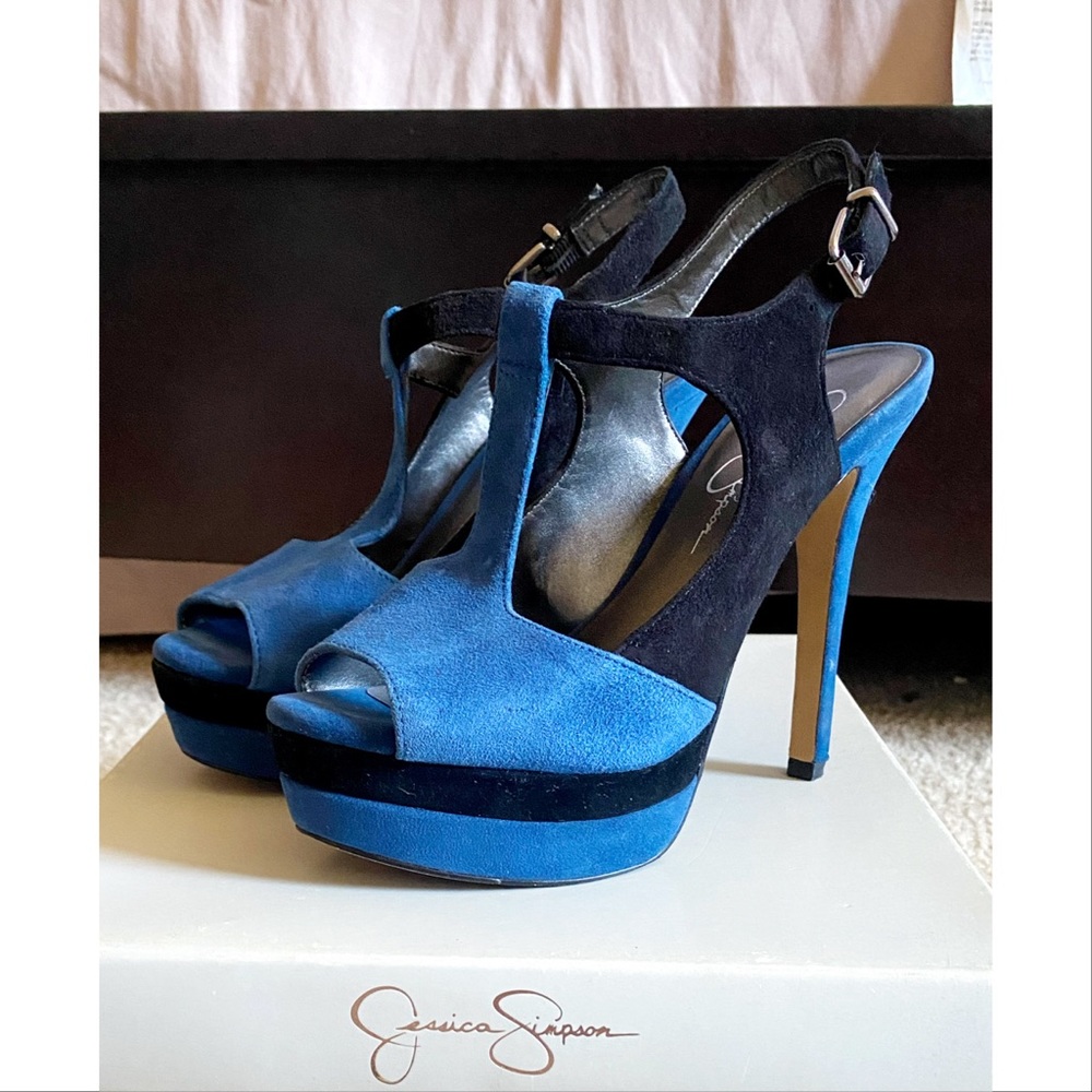 Jessica Simpson size 6 Elso suede heels